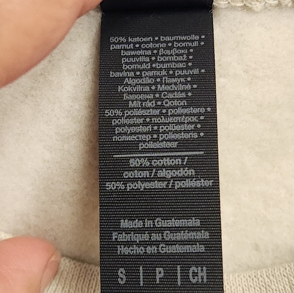 Spain Adult Unisex Crewneck Sweatshirt In Sand Size S. - Picture 8 of 12